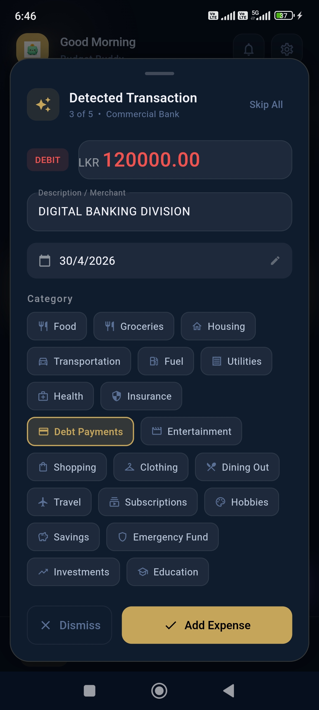 Transaction Tracking