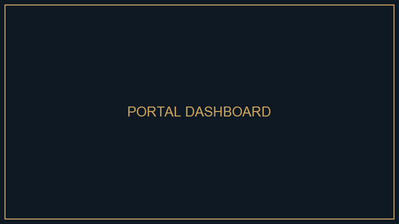 Merchant Portal Dashboard